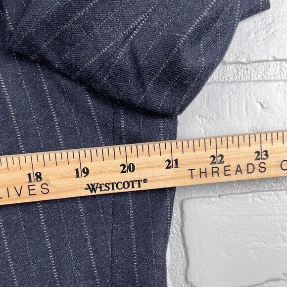 Aquascutum Blazer Men 40 Blue Pinstripe Classic Wool Jacobson's Jacket USA VTG - Picture 11 of 16